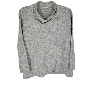 J. Jill Pure Jill Small Soft Long sleeve Cowl neck Wrap Blouse Cardigan